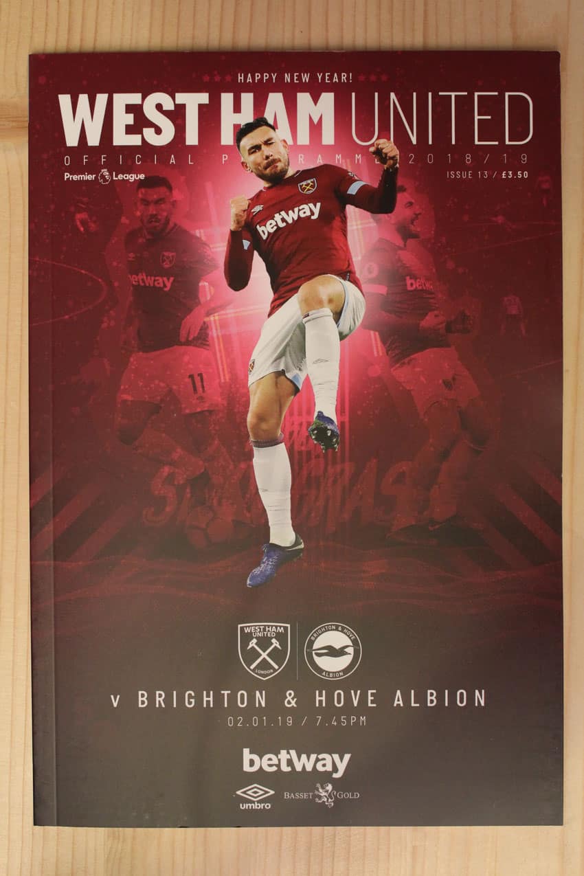 West Ham United FC v Brighton & Hove Albion FC